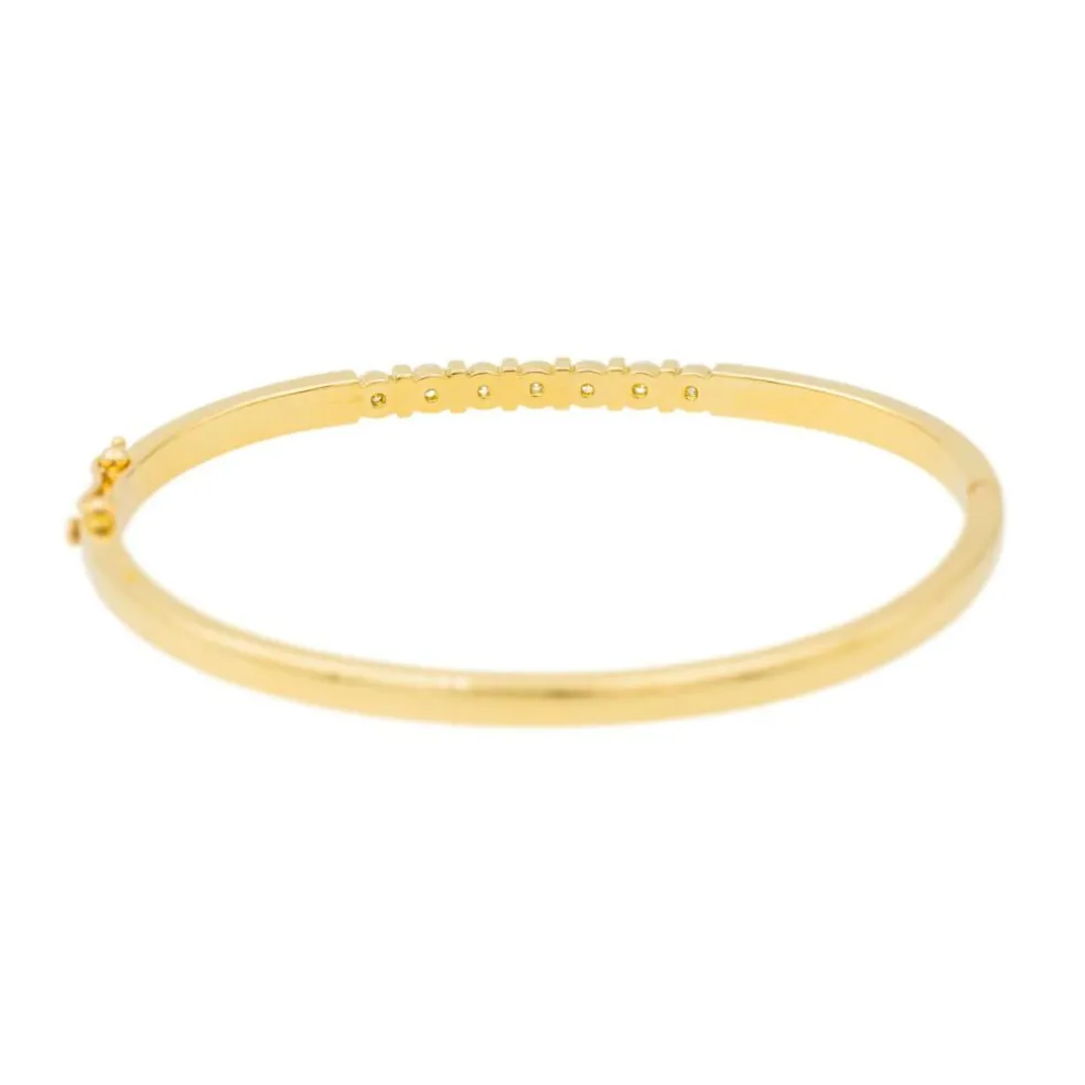 Bracelet Jonc Or jaune Diamant