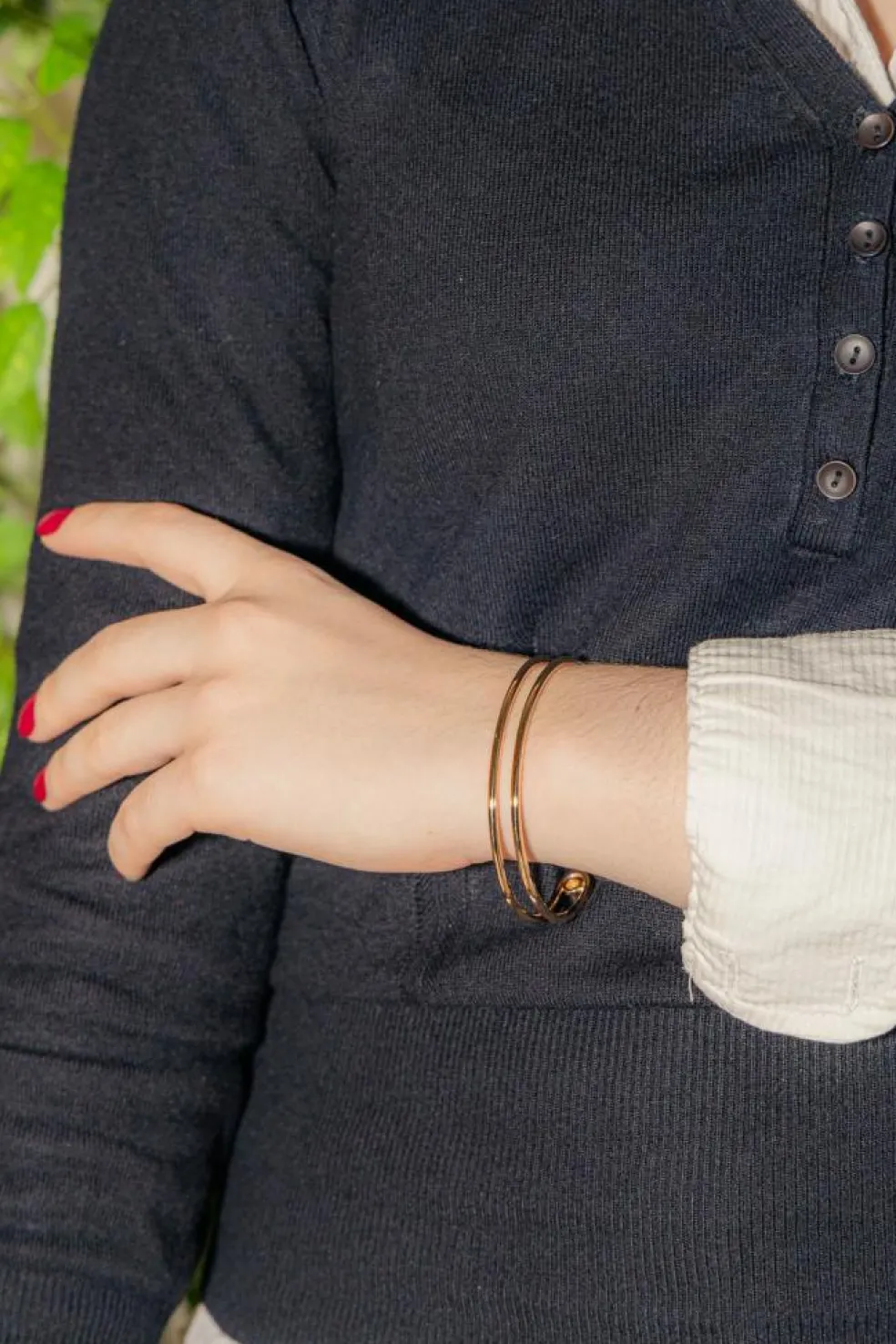 Bracelet Jonc Or jaune Diamant