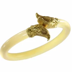 Bracelet Jonc, or jaune, ivoire