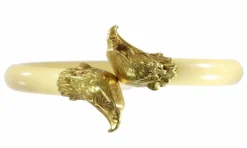 Bracelet Jonc, or jaune, ivoire