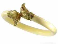 Bracelet Jonc, or jaune, ivoire