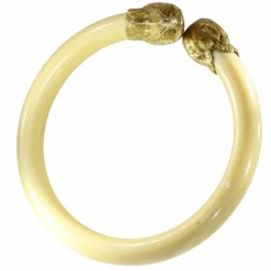 Bracelet Jonc, or jaune, ivoire