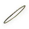 Bracelet jonc or jaune torsadé