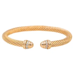 Bracelet Jonc Or rose Diamant
