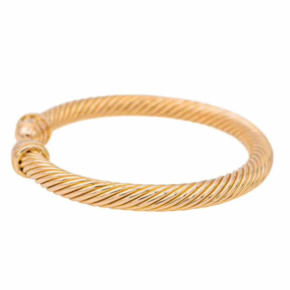 Bracelet Jonc Or rose Diamant