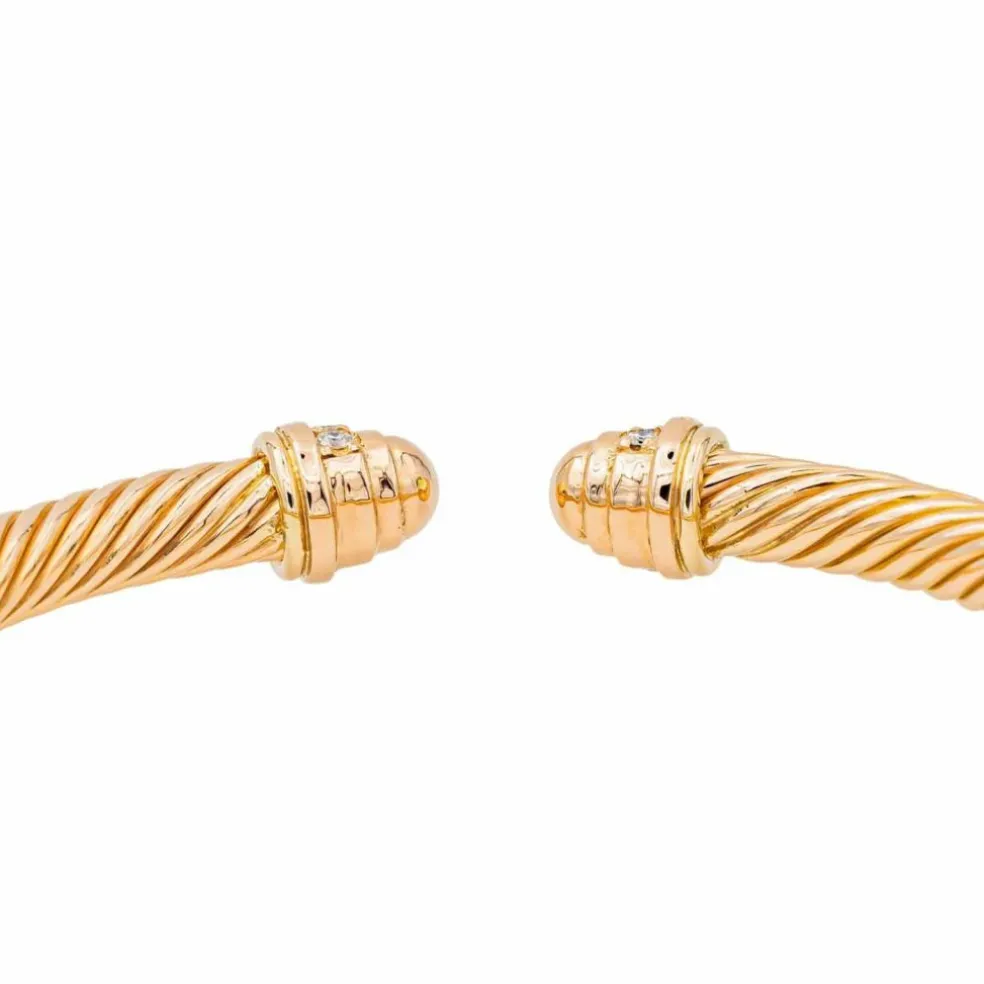 Bracelet Jonc Or rose Diamant