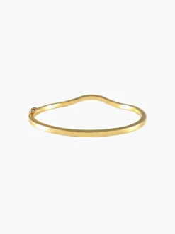 BRACELET JONC TORSADE OR JAUNE ET DIAMANTS
