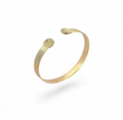 Bracelet jonc vintage 3 ors et diamants