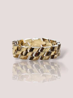 Bracelet jubilé en or jaune 14 carats