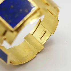 Bracelet lapis lazuli en or jaune
