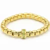 Bracelet élastique Or jaune Péridot