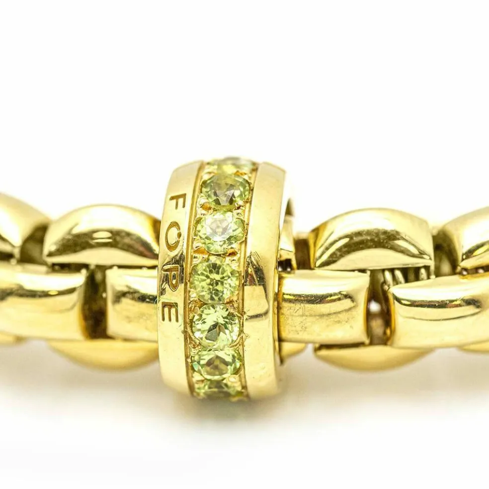Bracelet élastique Or jaune Péridot