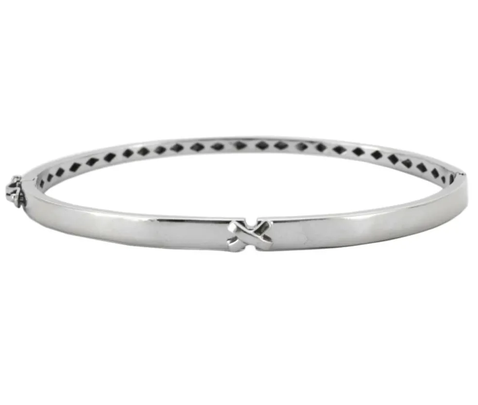 Bracelet "Lien" Or blanc