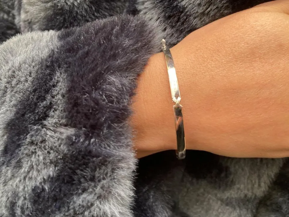 Bracelet "Lien" Or blanc