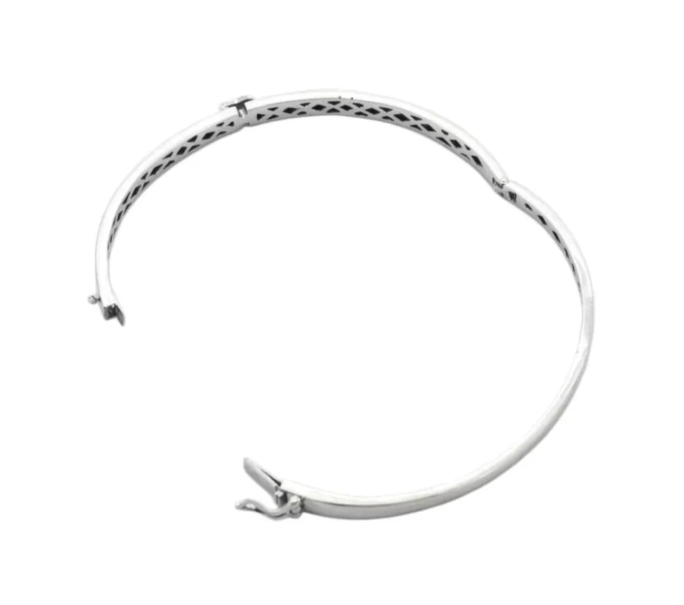 Bracelet "Lien" Or blanc
