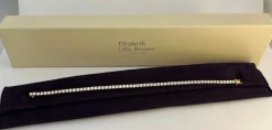 Bracelet ligne en or rose serti de 60 brillants