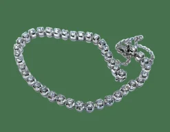Bracelet ligne or blanc serti de 41 diamants 4,10 carats