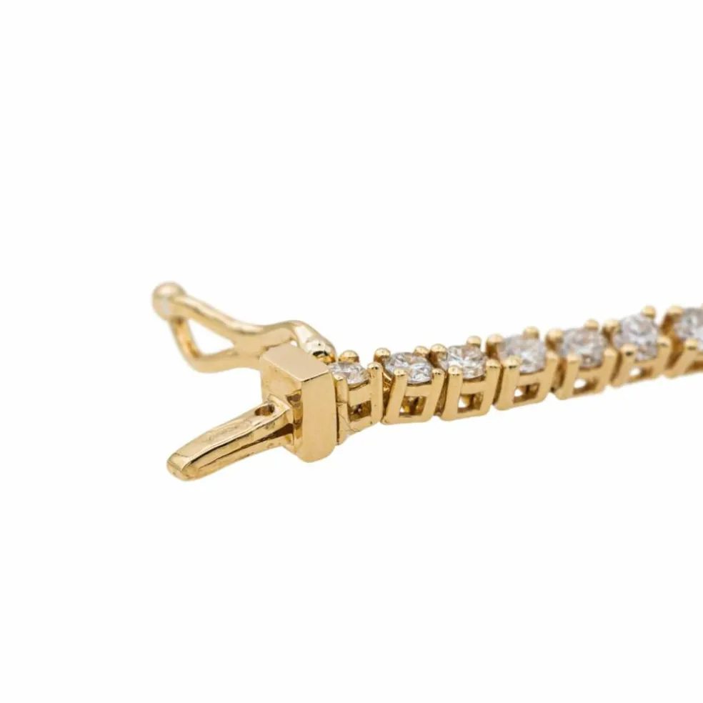 Bracelet Ligne Or jaune Diamant