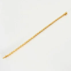Bracelet Ligne or jaune et diamants jaunes
