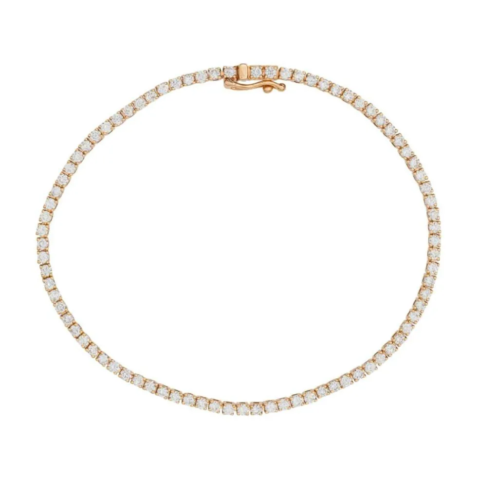 Bracelet Ligne Or rose Diamant