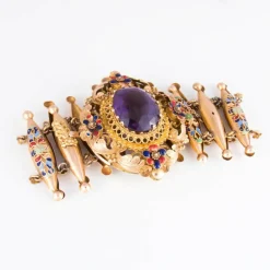 Bracelet émaillé époque victorienne