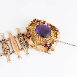 Bracelet émaillé époque victorienne