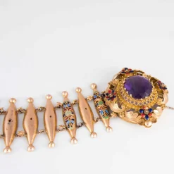 Bracelet émaillé époque victorienne