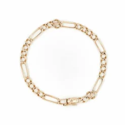 Bracelet Maille alternée Or jaune