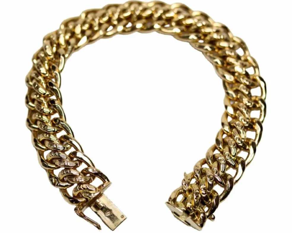 Bracelet Maille Américaine Or Rose