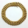 Bracelet maille américaine en or jaune