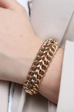 Bracelet Maille américaine Or rose