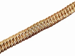 Bracelet maille américaine or jaune
