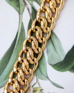 Bracelet Maille Américaine Or Rose