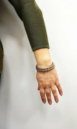 Bracelet maille américaine or jaune