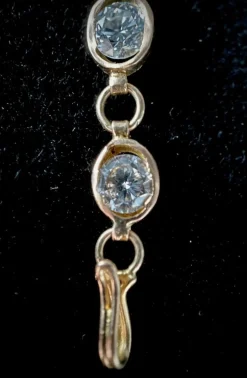 Bracelet maille ancienne, 13 diamants de 0,60 carat chacun