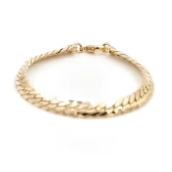 Bracelet Maille anglaise Or jaune