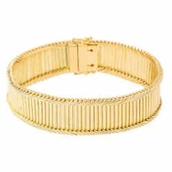 Bracelet Maille baguette Or jaune