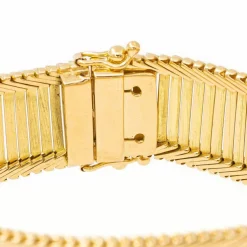 Bracelet Maille baguette Or jaune