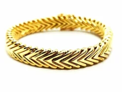 Bracelet Maille chevron Or jaune