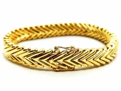 Bracelet Maille chevron Or jaune