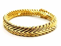 Bracelet Maille chevron Or jaune