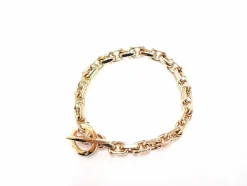 Bracelet maille forçat or massif