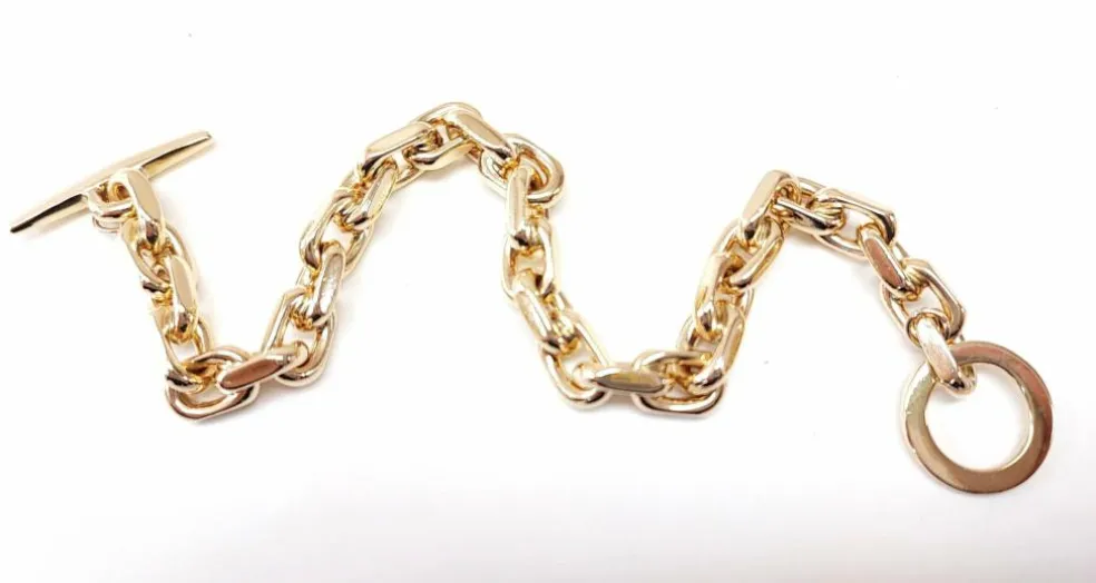 Bracelet maille forçat or massif