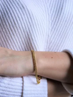 Bracelet Maille Gourmette Or jaune