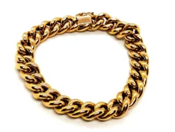 Bracelet Maille gourmette Or jaune