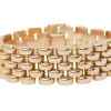 Bracelet maille grain de riz en or rose