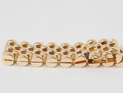 Bracelet maille grain de riz en or rose