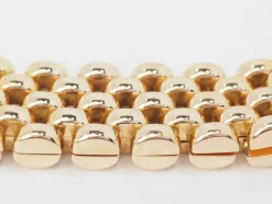 Bracelet maille grain de riz en or rose