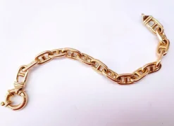 Bracelet maille marine Or jaune 18K