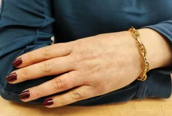 Bracelet maille marine Or jaune 18K